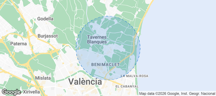Alboraya Airbnb map